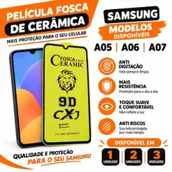 Película Fosca Cerâmica Samsung Galaxy A05 A06 A07 1 2 ou 3 Unidades