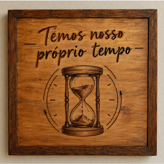 Quadro Artesanal ( Temos nosso próprio tempo )