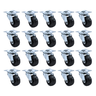 Rodinhas 3,2Cm Rodízio Giratório Rodas Anti Ruído Risco Para Cadeira Móveis Vasos Guarda Roupa De Casal