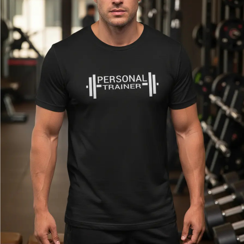 Camiseta Personal Trainer uniforme Algodão Academia Aula musculação Fitness Educacao Fisica Fitness1