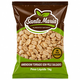 AMENDOIM TORRADO COM SAL PREMIUM -  SEM PELE I CROCANTE E SALGADO