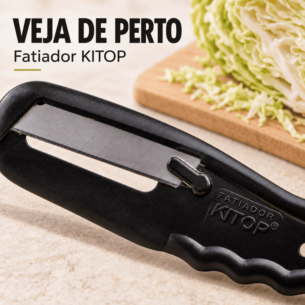 Fatiador de Couve Fininha KITOP Corte em Segundos Super Prático