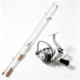 Vara de Pesca Spinning Carbono Molinete Vara 2 Trechos Para Tucunaré Pesca Água Doce Vara Leve Resistente