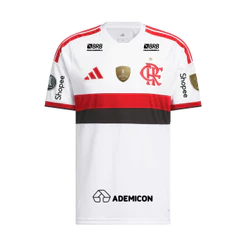 Manto 2 Flamengo Masculina Adidas 2026 - Kit Patrocínio + Kit Patchs CAMPÉON Libertadores 2025