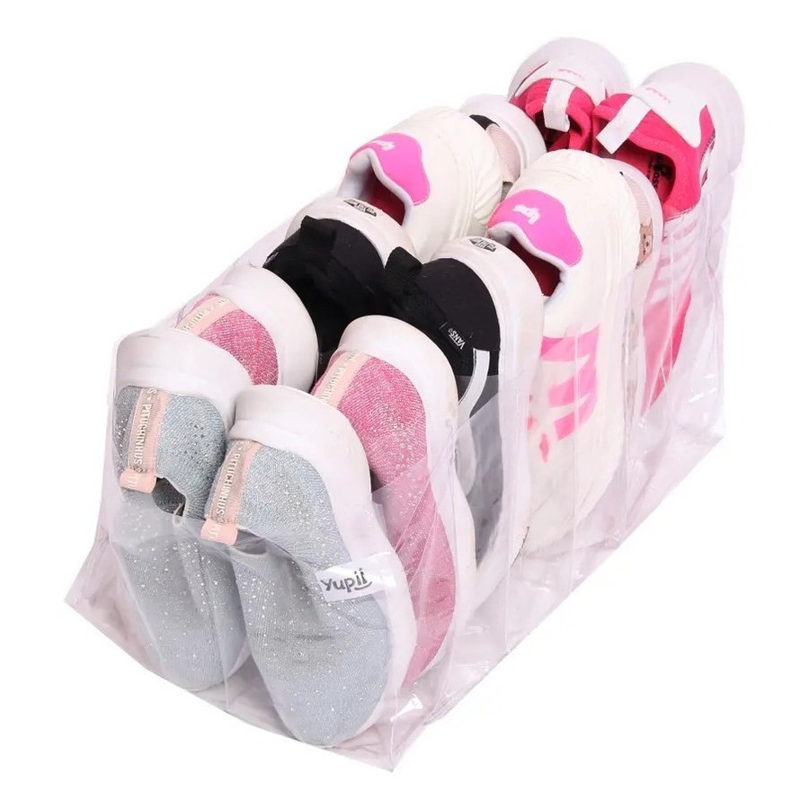 Organizador Colmeia Sapateira Para Sapatos Infantil 6 Nichos Transparente