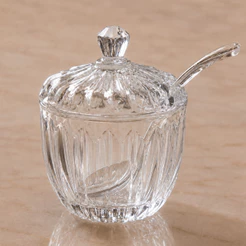 Açucareiro Wolff Imperatriz de Cristal 8cm x 8cm x 11cm 180ml