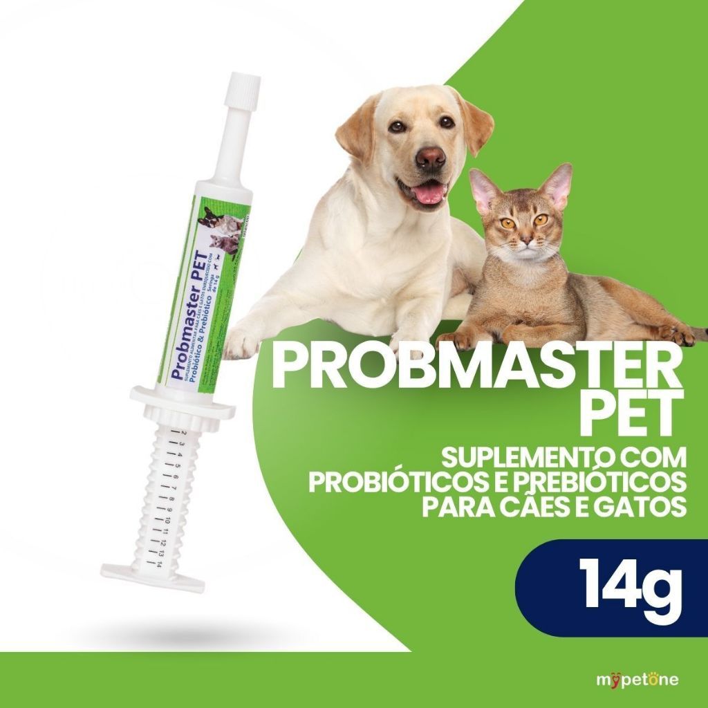 Kit 2 Probmaster 14g Suplemento Prebióticos E Probióticos Para Cães E Gatos Pets — imagem 2 de 2
