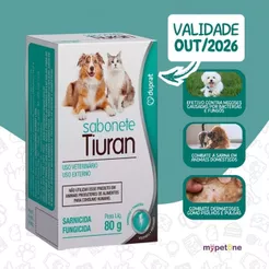 Tiuran Sabonete Sarnicida Duprat para Cães e Gatos - 80 g