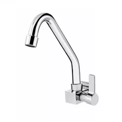 Torneira de Cozinha para Parede Nobre Luxo Arejador Base Metal 1/4 de Volta Cromado