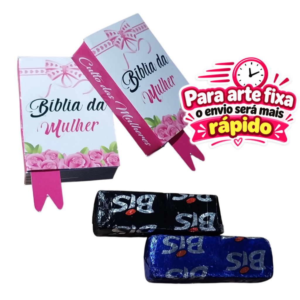 Kit Mini Bíblia Rosa 15, 30 ou 60 Un | Lembrancinha Cristã para Culto de Mulheres e Congresso -Cod. Bmlr