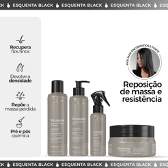 Kit Encorpax Engrossa fios Cronograma Capilar para Reposição de Massa Prohall