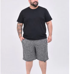 Bermuda Meia Malha Esporte Fina Plus Size Leve