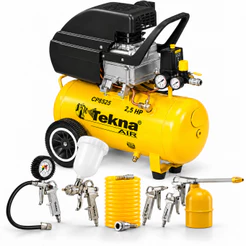 Compressor De Ar Tekna CP8525T 1C 2,5HP 22L 8 PCM + Kit 5 Acessórios Tekna