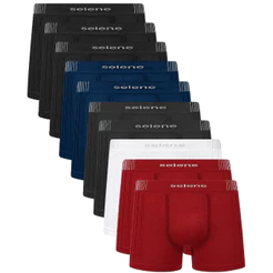 Kit 10 Cueca Boxer Microfibra Selene Kit Cueca Box Poliamida Sem Costura Cueca Masculina Premium