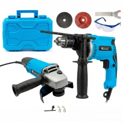 Furadeira De Impacto Parafusadeira E Lixadeira Esmerilhadeira 1000w Profissional Com Maleta Nakasaki