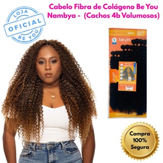 Cabelo Cacheado 4B Volumoso Fibra de Colágeno 320g 10 Telas Nambya Be You em Oferta na Shopee