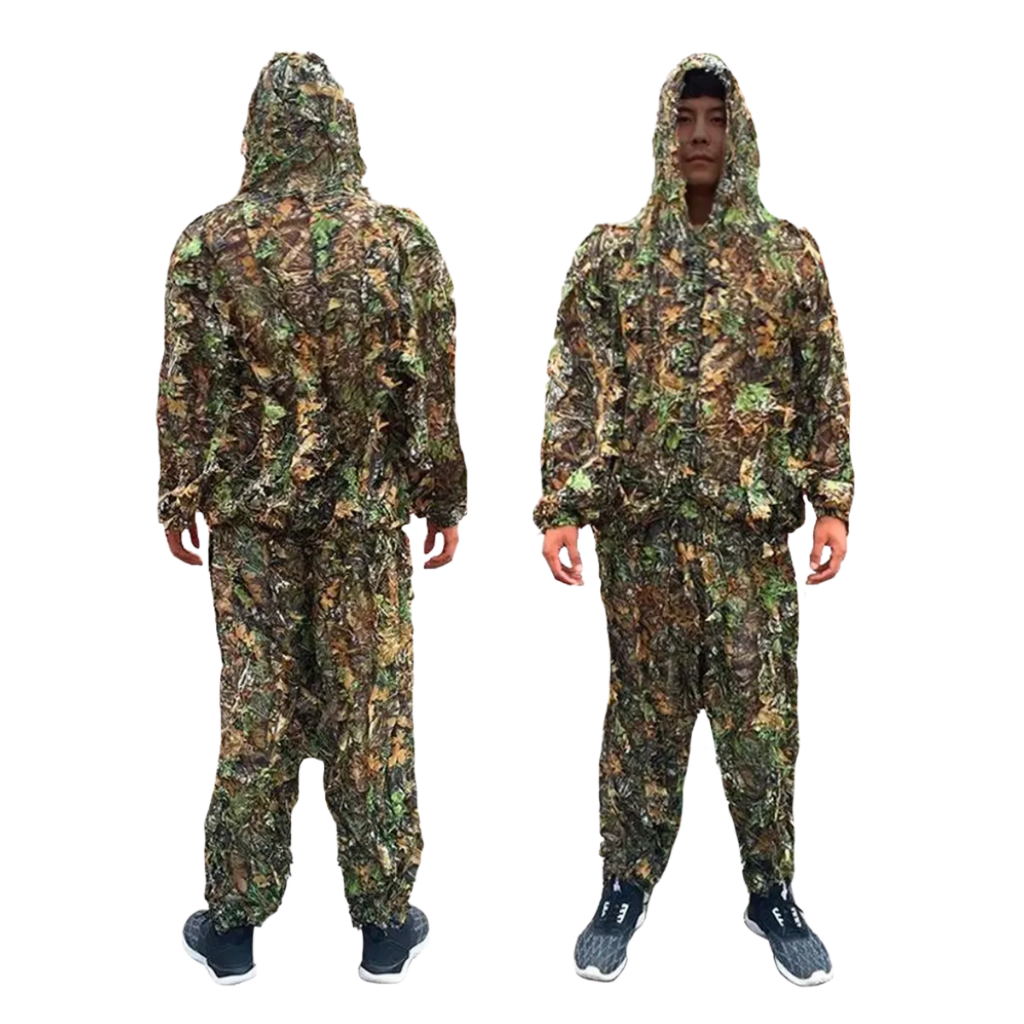Roupa Camuflada Folha 3d Guillie Suit Airsoft Paintball Caça Sniper