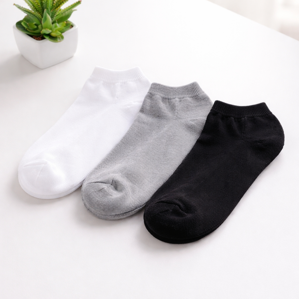 Kit Sapatilha Masculina algodão 6 pares