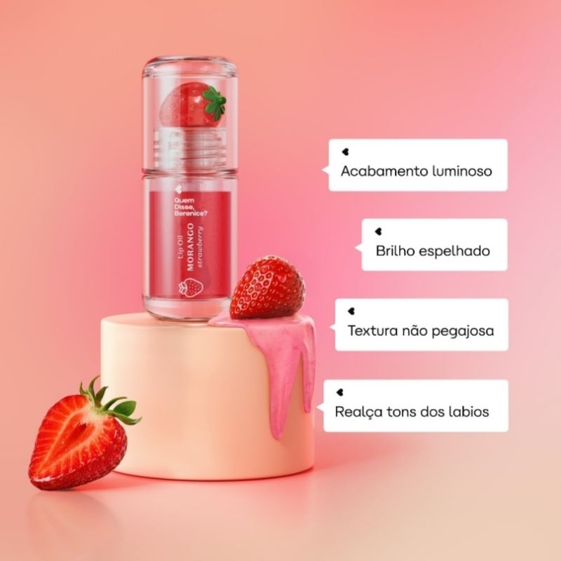 Lip Oil Cuide-se Bem Feira Collab com Quem disse, Berenice? em Oferta na Shopee