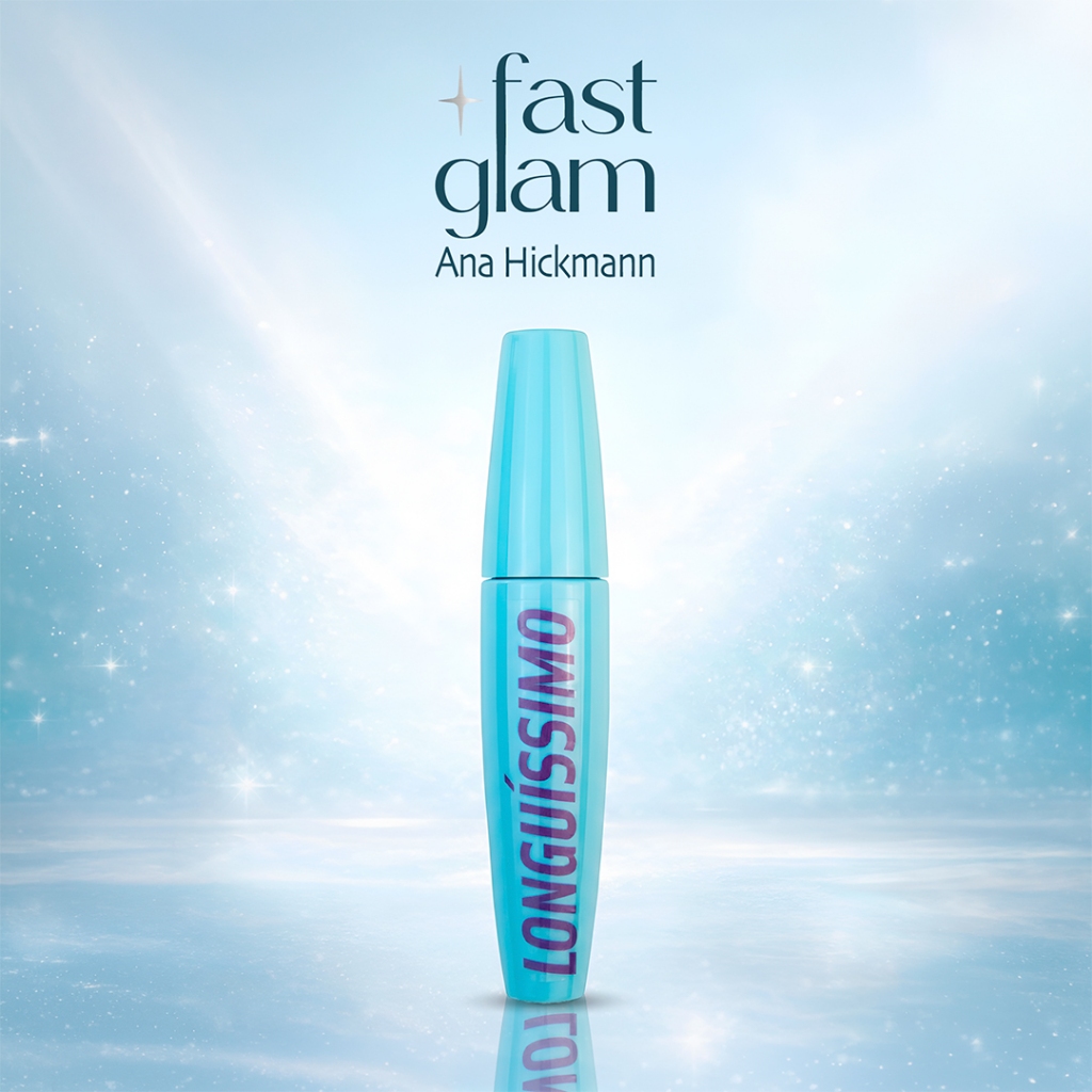 Máscara de Cilios Longuíssimo Fast Glam Efeito Leque Ana Hickmann em Oferta na Shopee