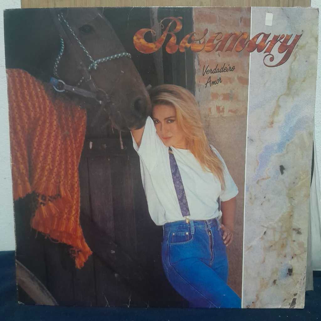 LP ROSEMARY – VERDADEIRO AMOR / 1992 / COM ENCARTE / CX LP126 /  ÁLBUM DA FASE SERTANEJA-ROMÂNTICA DOS ANOS 90 / CAPA CO