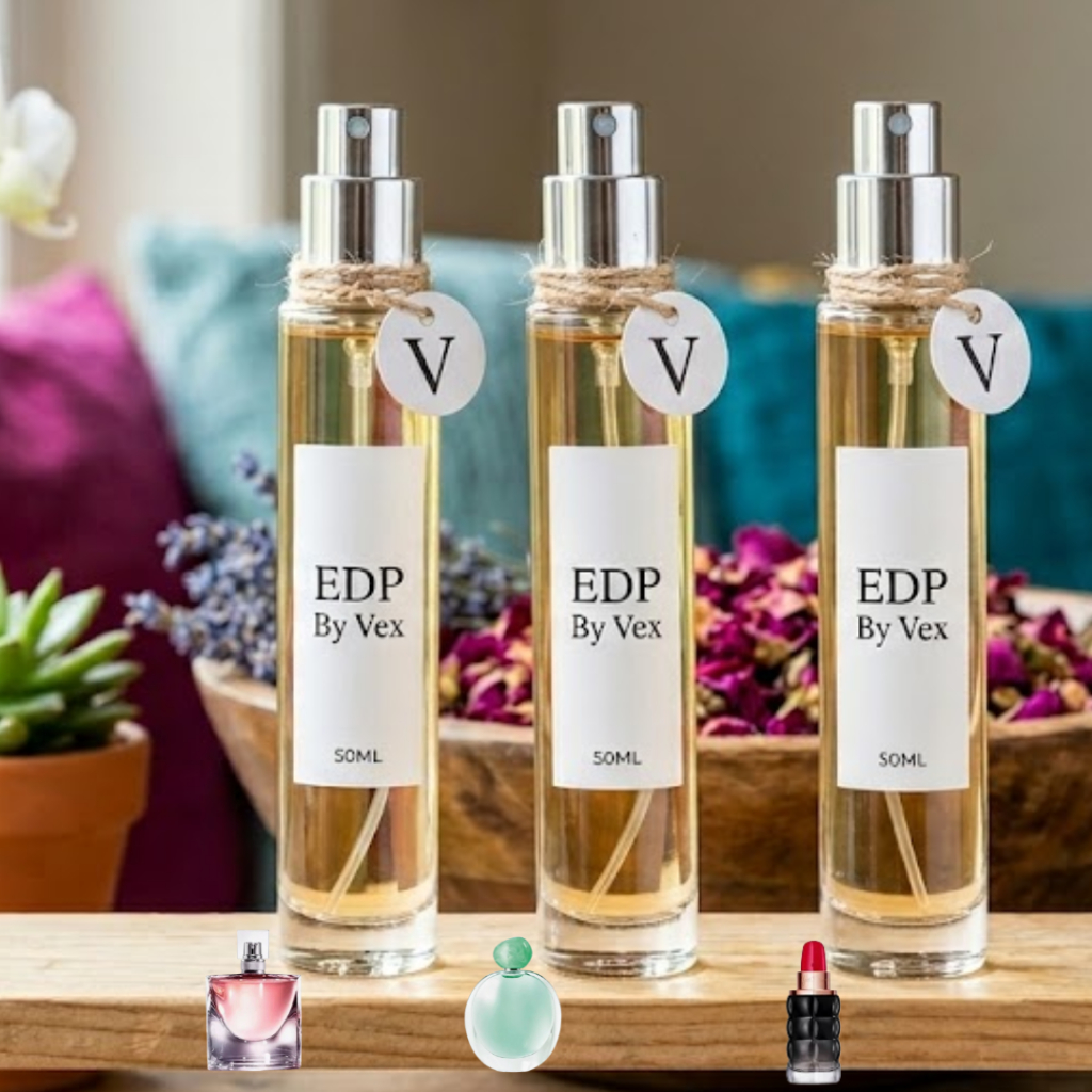 Kit 3 perfumes inspiração de 50ML EDP - FEM - Perfume Artesanal - Fixação Forte - Vex Perfumes