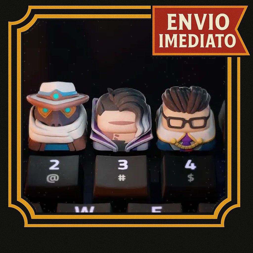 Keycap Valorant Game Tecla de teclado mecânico setup PC personalizado Fade Chamber Cypher Valorant
