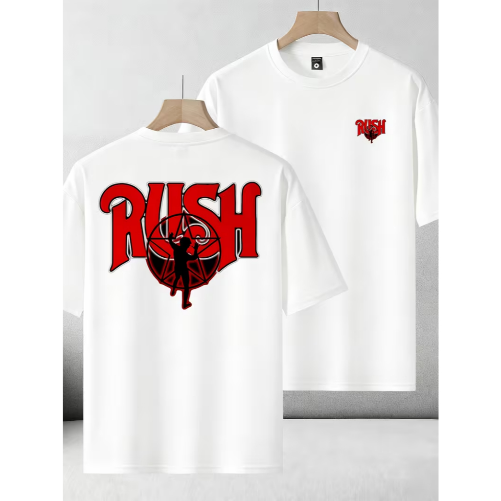 Camiseta Básica ou Oversized Blusa Banda Rush Rock Tour Tom Sawyer Fly By Night Classico Geddy Lee