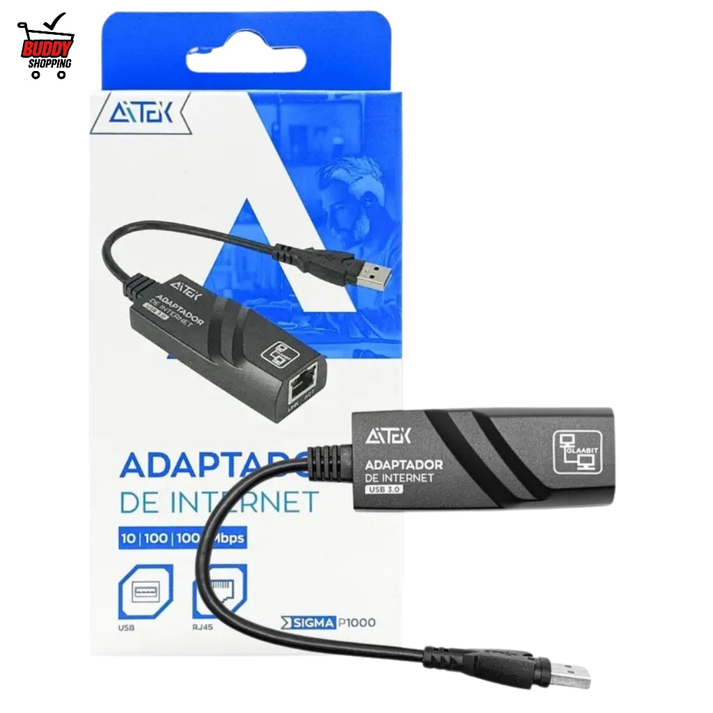 Adaptador Rede Usb 3.0 Gigabit Rj45 Ethernet 10/100/1000Mbps em Oferta na Shopee