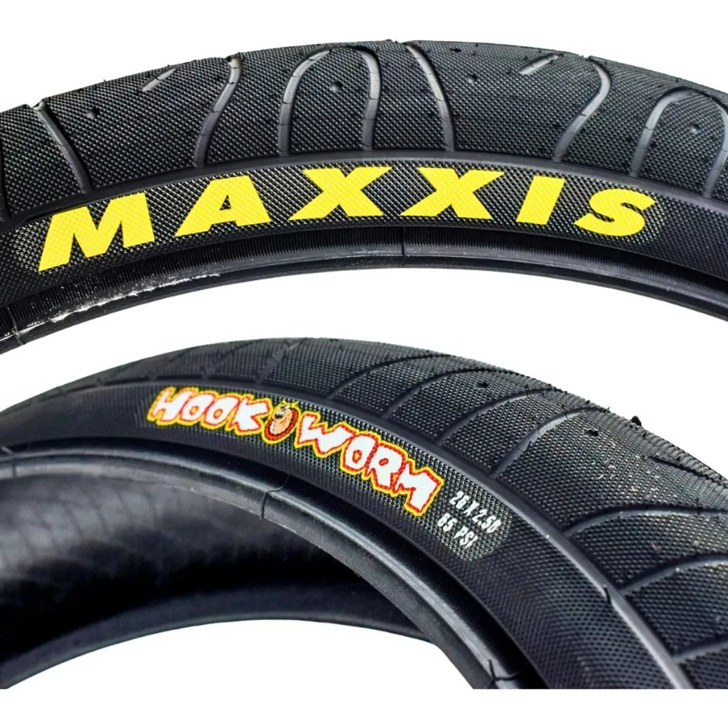 Pneu Bike Maxxis Hookworm Aro 26 2.50 Slick Fr Dirt Wheeling Preto