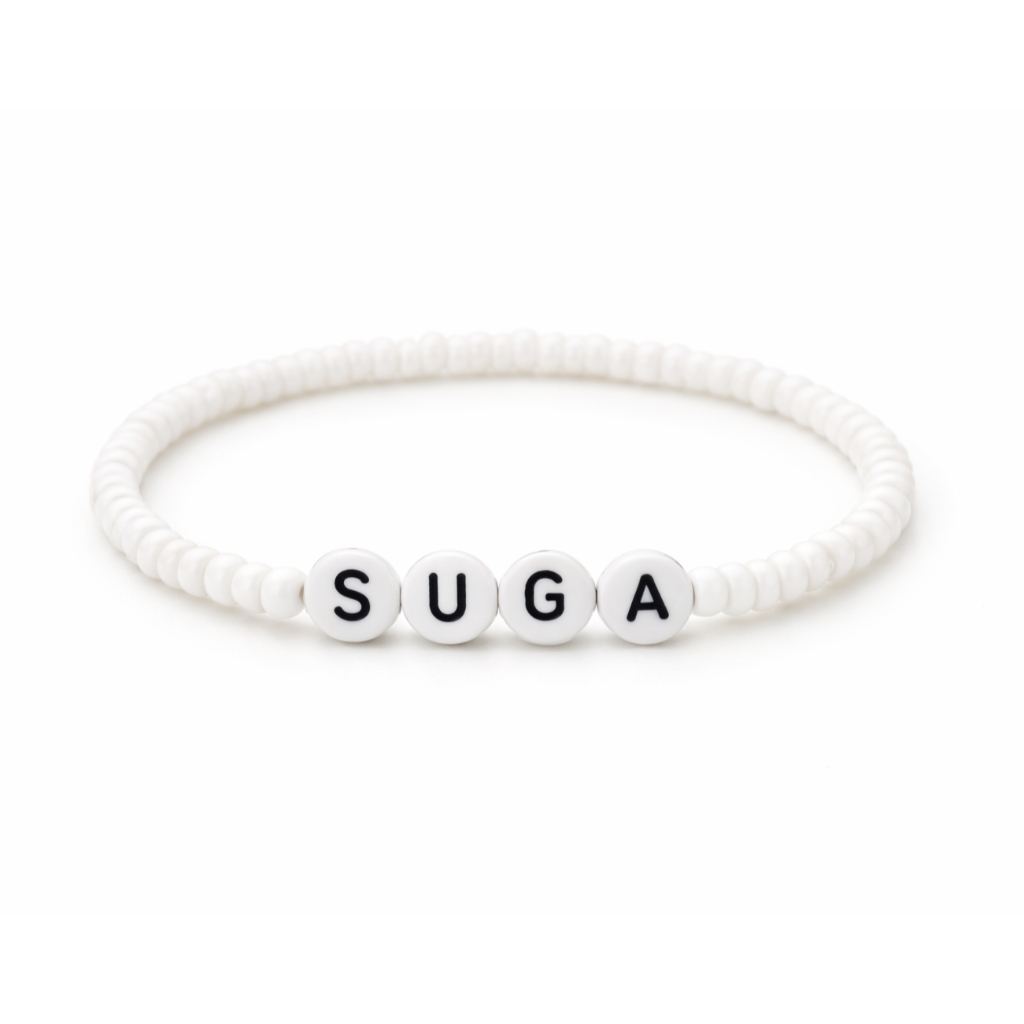 Pulseira do SUGA - Suga do BTS - KPop - Pulseira Branca - Pulseira