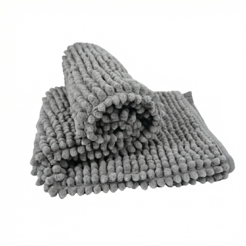 kit 03 Pçs Tapete Banheiro Super Macio Antiderrapante Bolinha Macarrão Pipoca Dedinho - Várias Cores