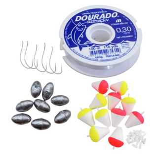 Kit pesca c/ Chumbinho n2 + Boia 3 e 4 +Anzol n6 + Linha 0,30 Recreação ao ar livre Pescaria Peixe Diversão Lazer em Oferta na Shopee