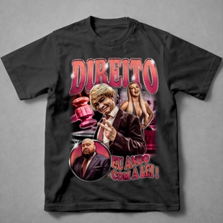 Camiseta DIREITO (eu ando com a lei) Meme Faculdade Camisa Premium Alta Qualidade em Oferta na Shopee