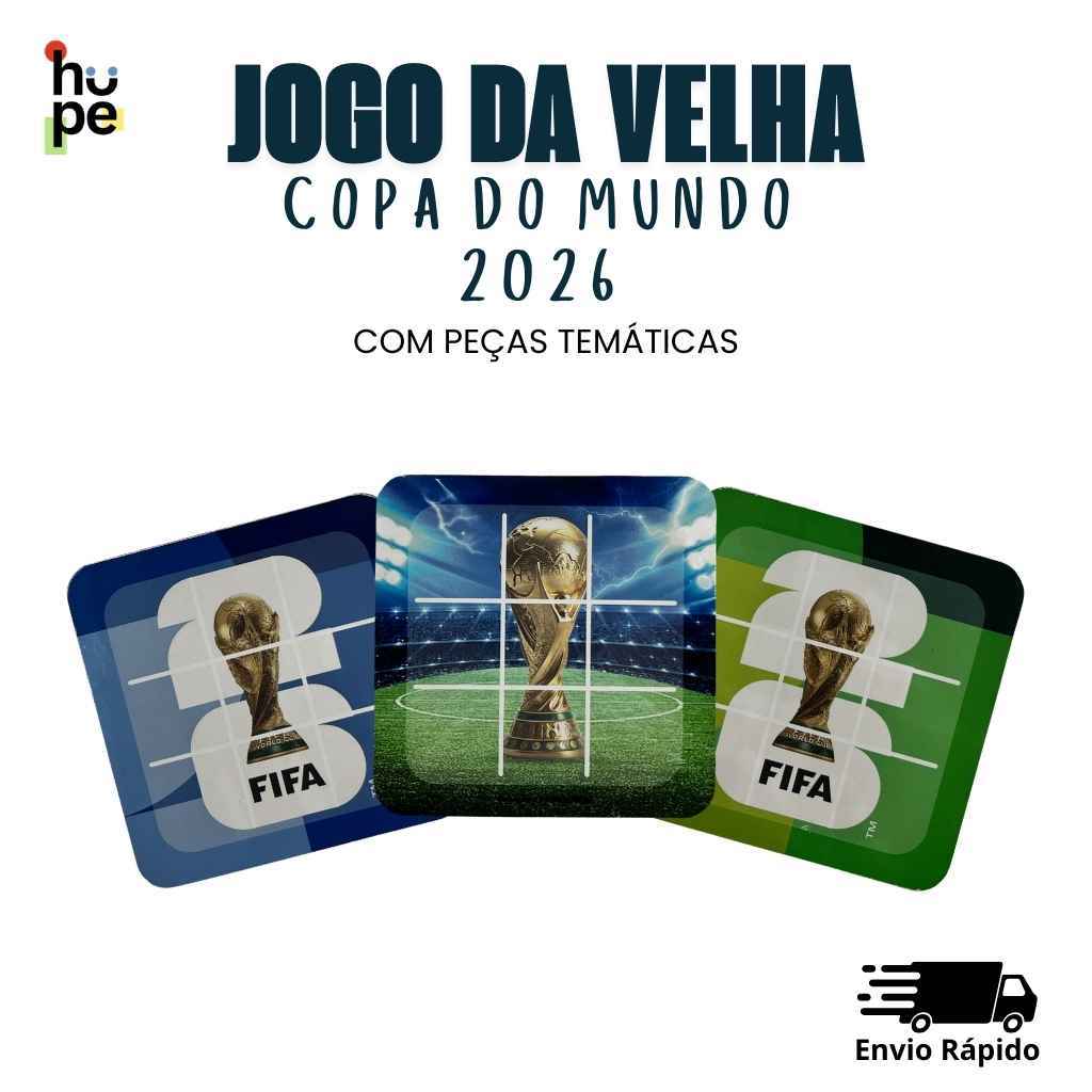 Kit Jogo Da Velha Copa Mundo Lembrancinha de aniversario Brinquedo/Personalizados/Jogos de tabuleiro