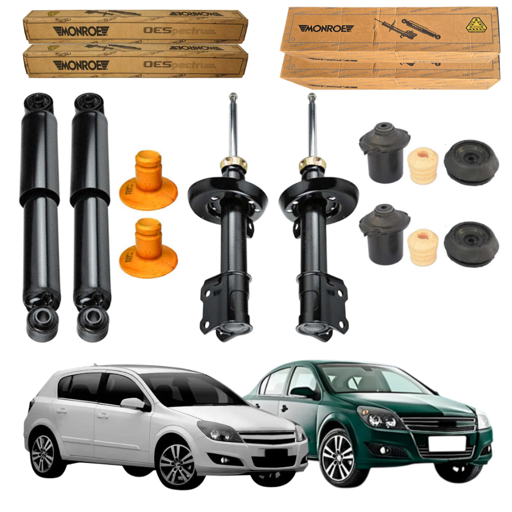 KIT 4 AMORTECEDOR VECTRA GT GTX 2007 A 2011 MONROE + KIT