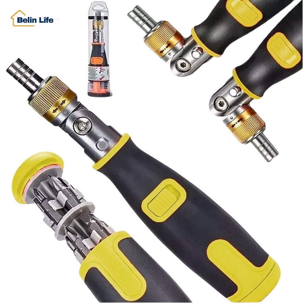 Kit Chave Catraca 1/4 12 Pçs Bits Fenda Philips Torx Soquete Multifuncional em Oferta na Shopee