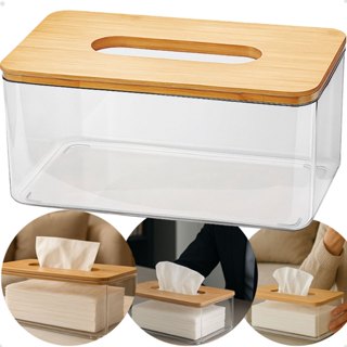 Caixa Porta Lenços De Papel Retangular Em Bambu Inter folhas Multifuncional Design de Luxo em Oferta na Shopee