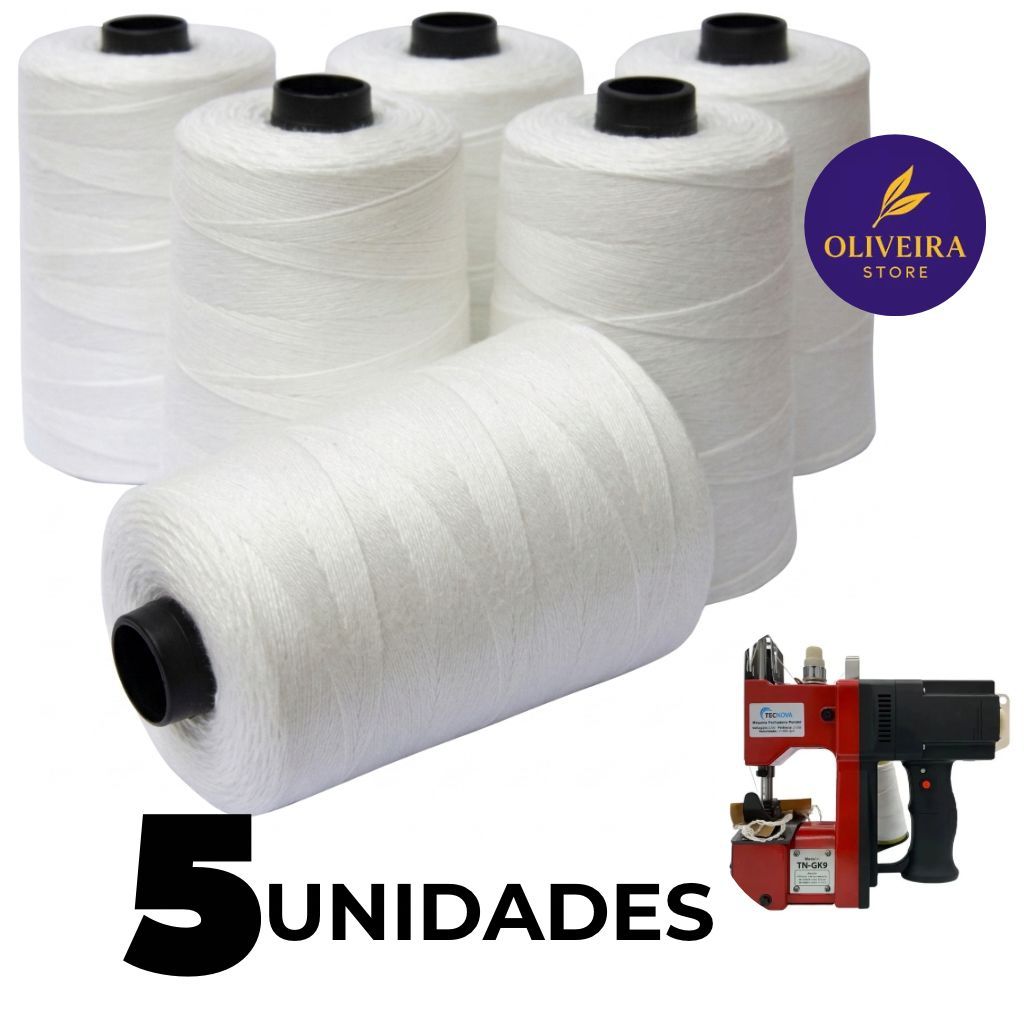 Kit C/ 10 e 5 Cones De Linha Para Máquina De Sacaria