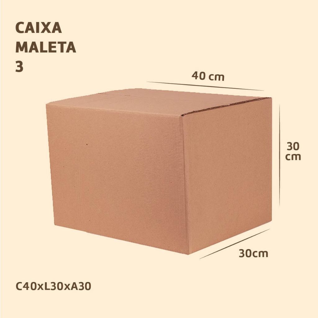 5 ~ 10 Caixa de Papelão 40x30x30 cm Reforçada para Mudança Envio Correios Sedex Pac Embalagem Forte