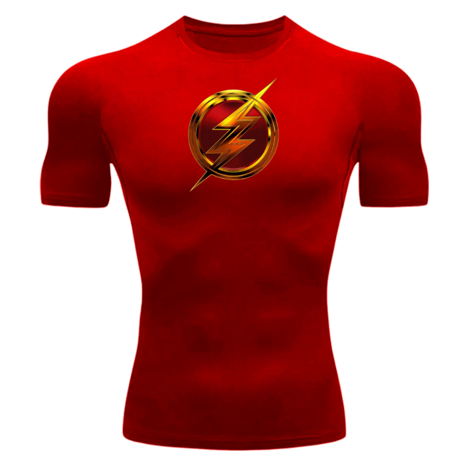Camisa de Compressão Dryfit Leve Estampada Flash Confortável Treino Academia Fitness