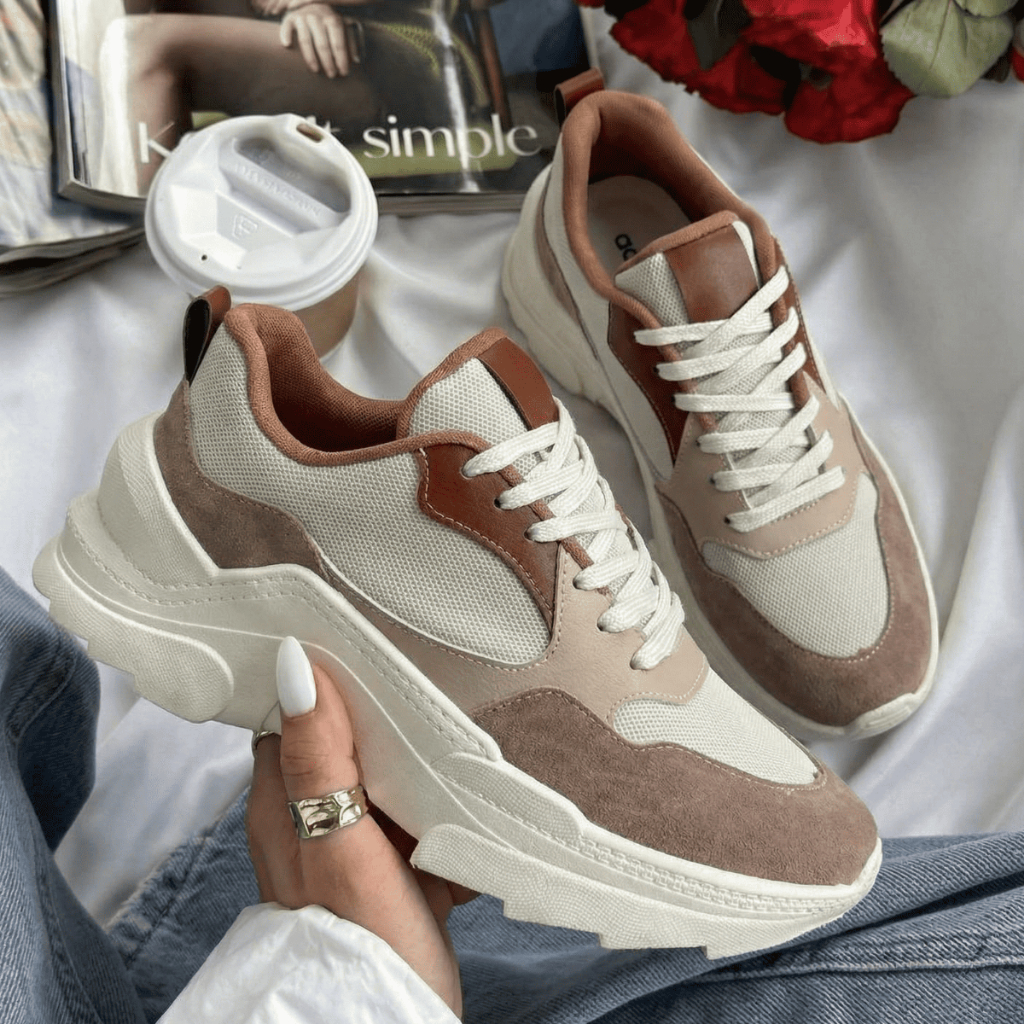 Tênis Feminino Casual, Confortável e Elegante para o Trabalho e Passeios em Oferta na Shopee