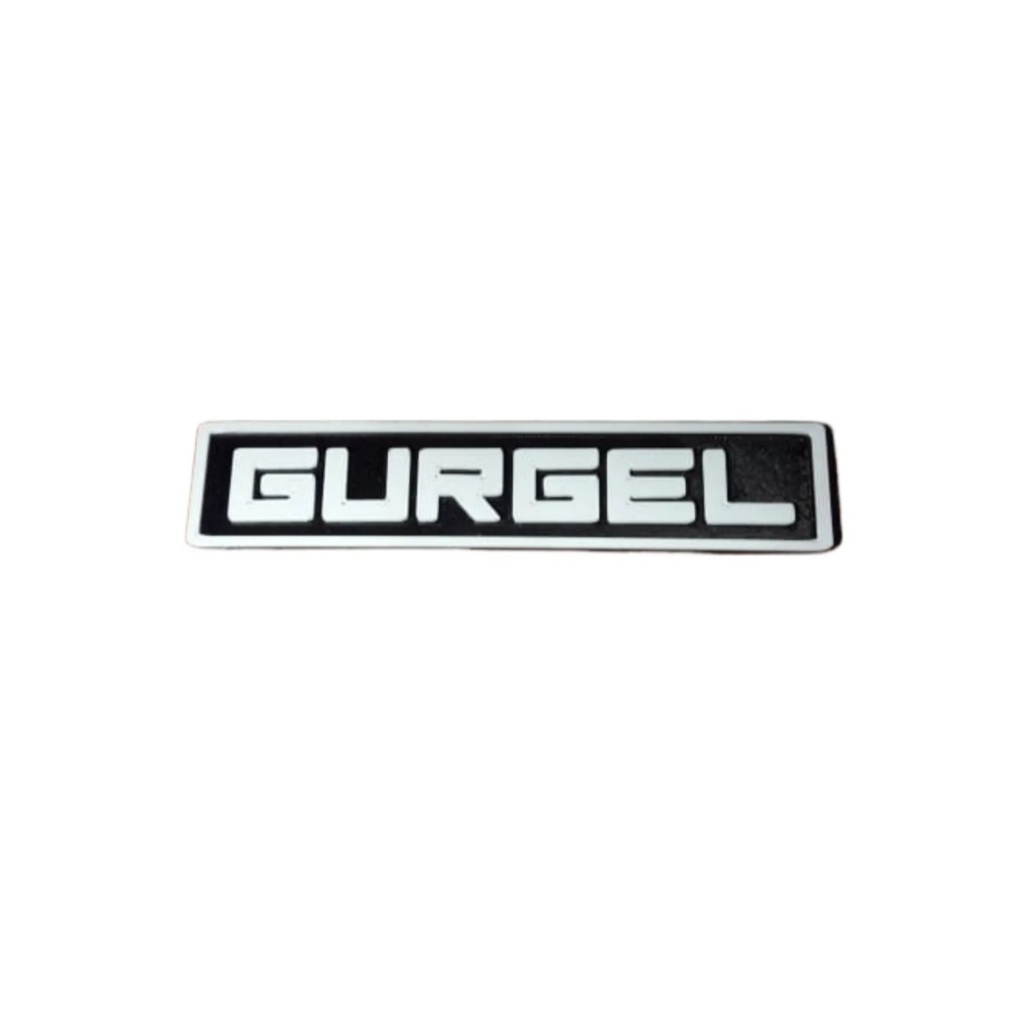 Gurgel Emblema Gurgel X12 Traseiro E Dianteiro Branco Preto Branco