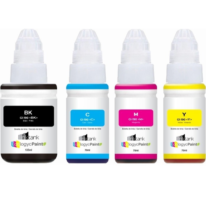 4 Tintas Compatíveis para G3110 G4100 G3100 G190 tinta para impressora G190