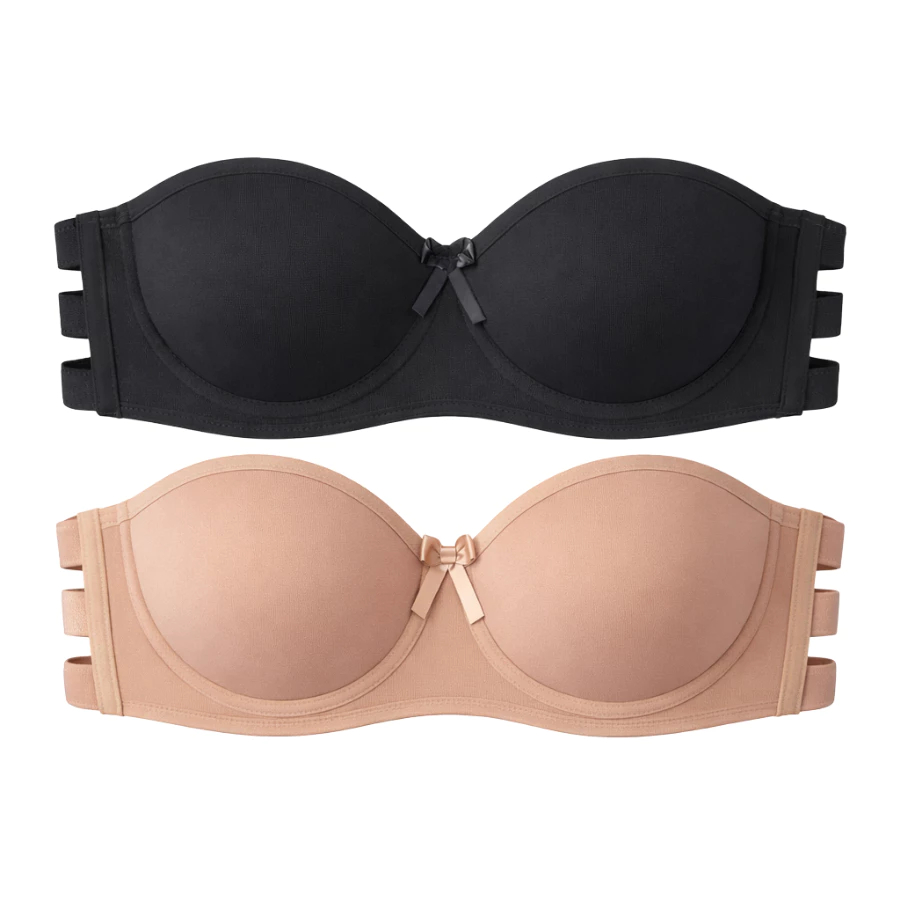 Kit Sutiã TOMARA que CAIA 3 Tiras Detalhes Com Bojo Não Marca Push Up Promoção ou 1 Peça