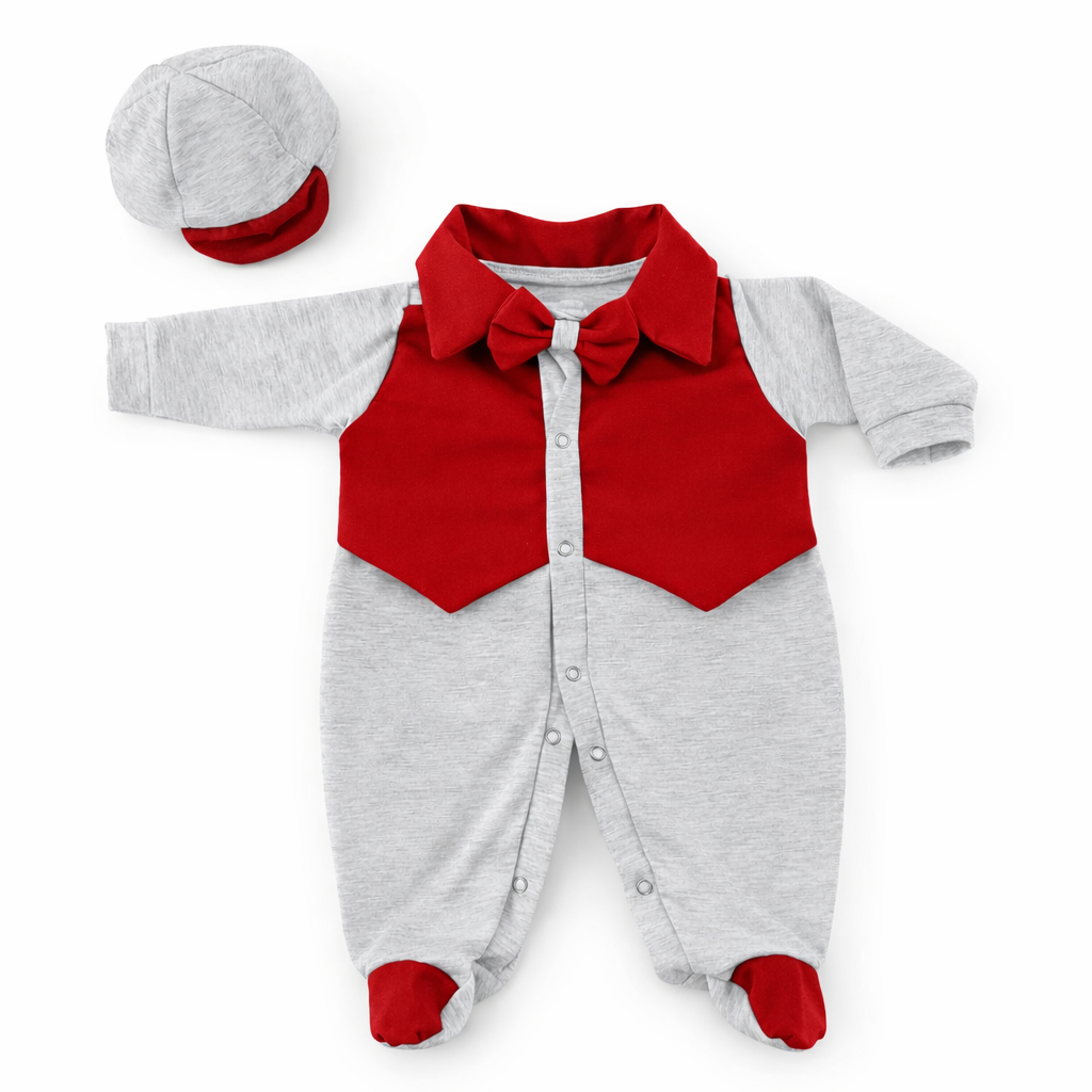 Saída Maternidade Bebê Menino Kit 05 Peças Juca Roupas Bebê — imagem 2 de 2