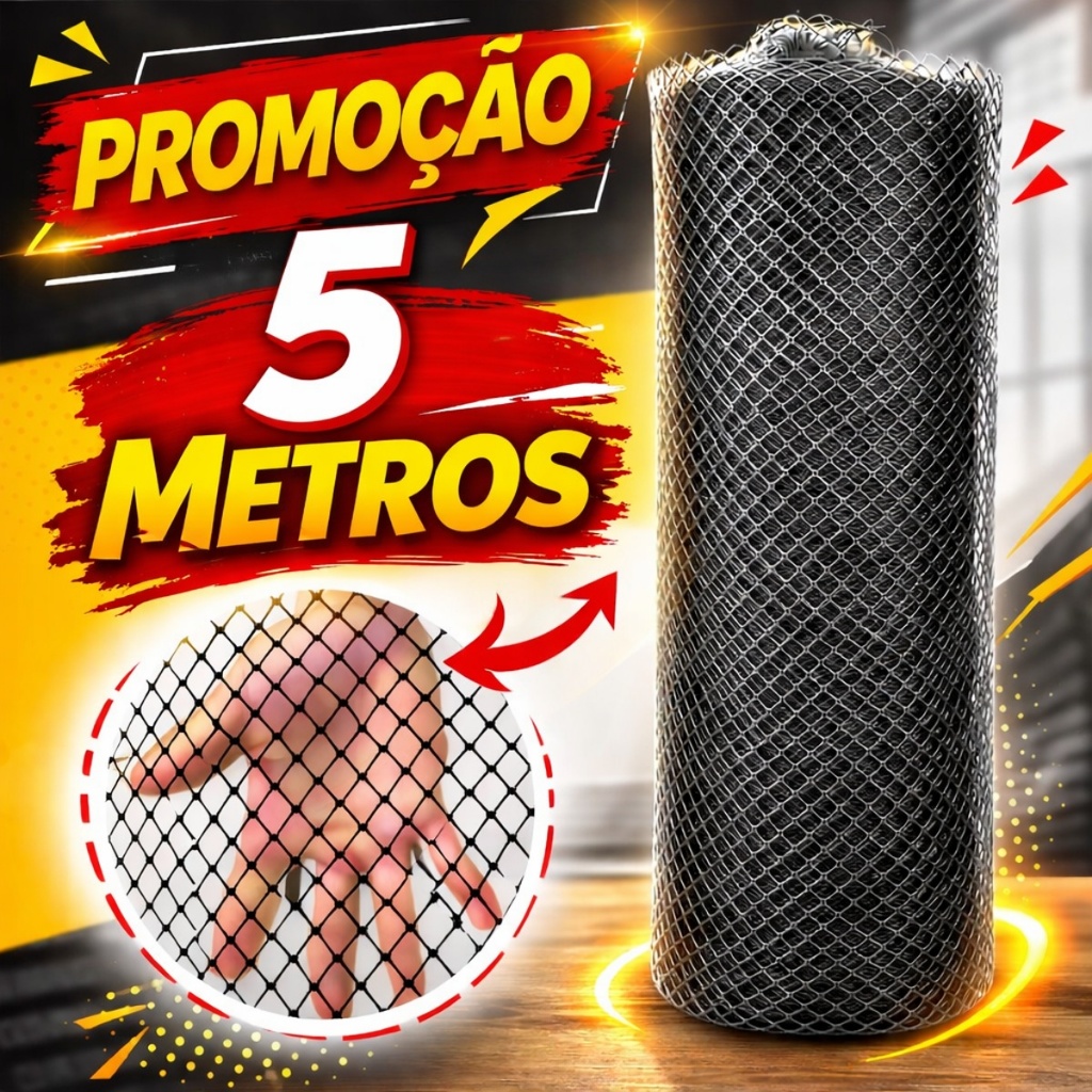5 Metros Tela Plastica 1M e 1,5M para Proteção, Cercas, jardins, Portoes
