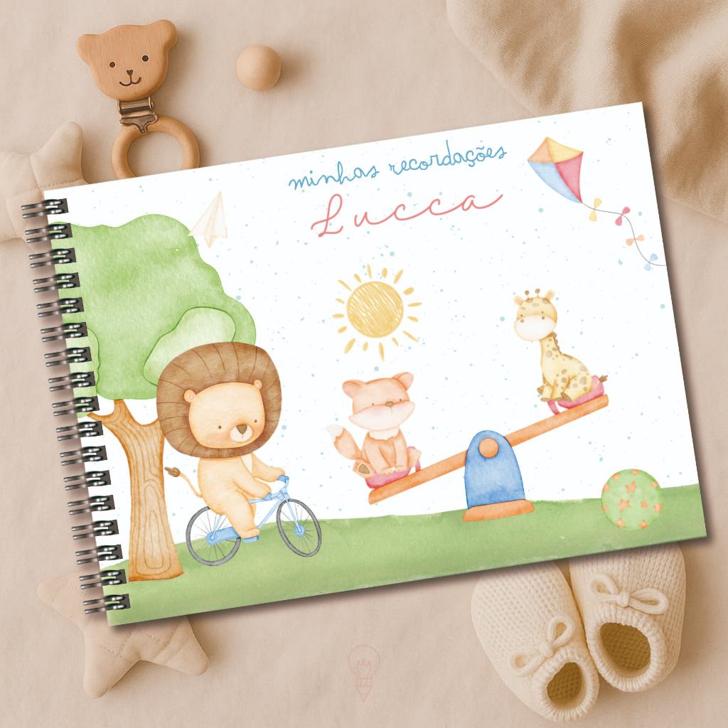 Livro do Bebê Personalizado MENINO | Vários Temas | Diário do Bebê em Oferta na Shopee