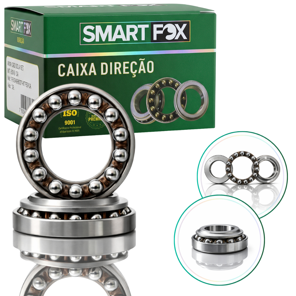 Caixa Direção Honda Titan Fan 125 150 160 Rolamento Esférico