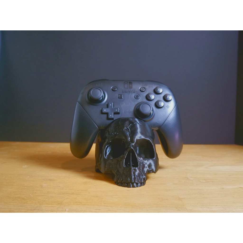 Suporte Stand para Controle Caveira Skull - (PS4, PS5, Xbox,Nintendo Switch) - 3D Premium